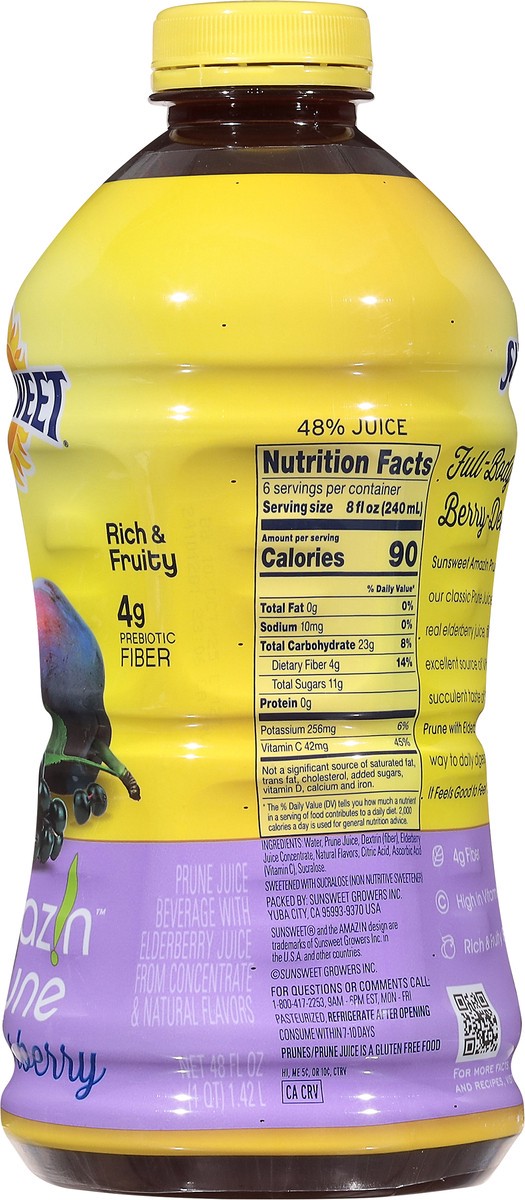 slide 2 of 13, Sunsweet Prune Jce W Elderberr, 48 oz