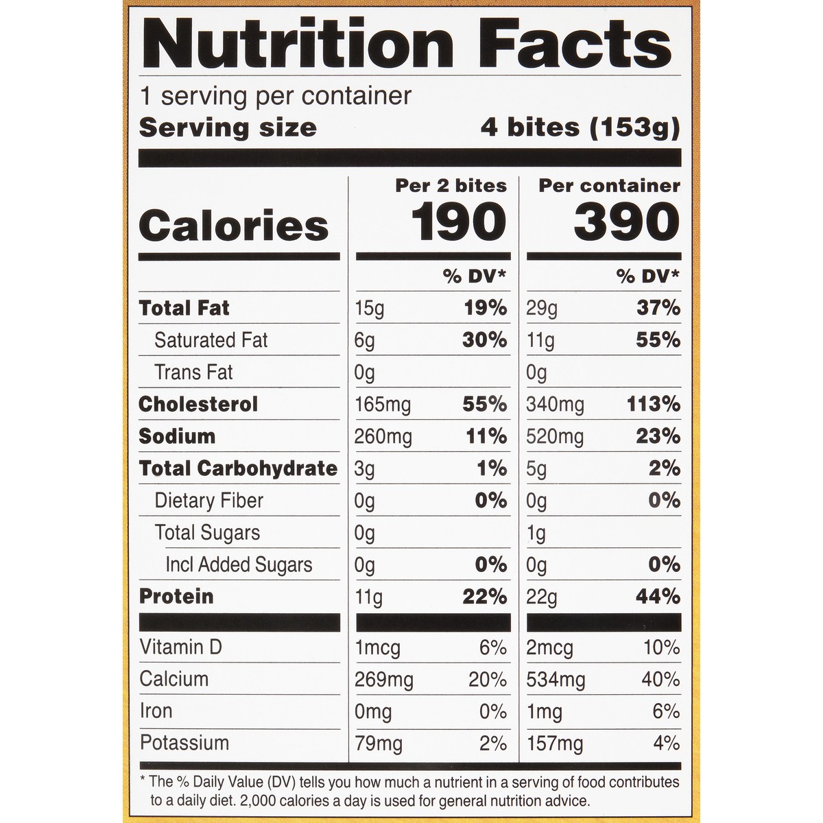 slide 2 of 10, Crav'n Flavor Three Cheese Breakfast Egg Bites 2 ea, 2 ct