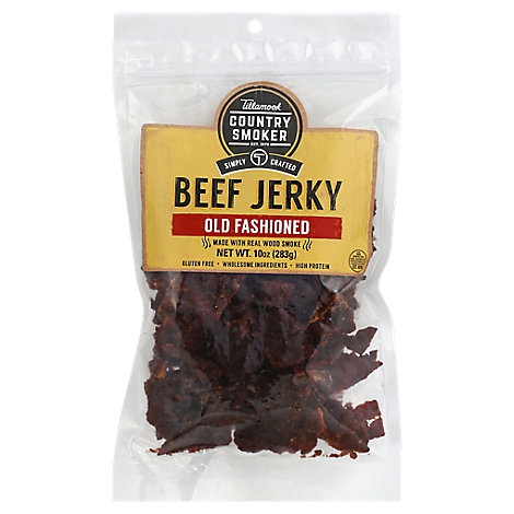 slide 1 of 1, Tillamook Cs Simply Crafted Old Fashioned Beef Jerky, 10 oz