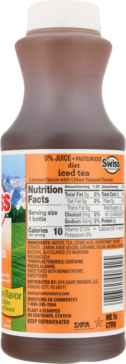 slide 8 of 13, Swiss Premium Diet Lemon Flavor Iced Tea - 1 pint, 1 pint