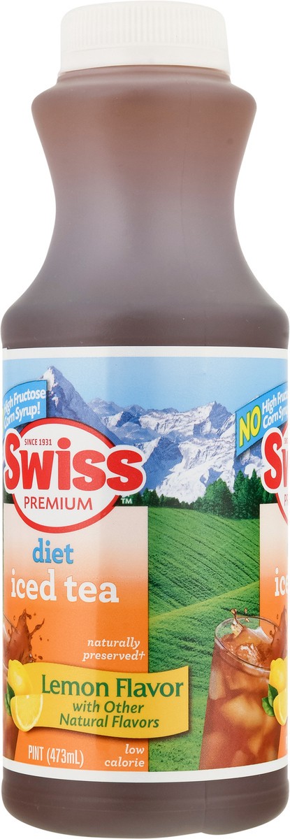 slide 6 of 13, Swiss Premium Diet Lemon Flavor Iced Tea - 1 pint, 1 pint