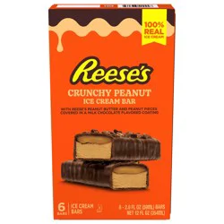 Good Humor Reese's Crunchy Peanut Ice Cream Bars, 6-2 fl oz