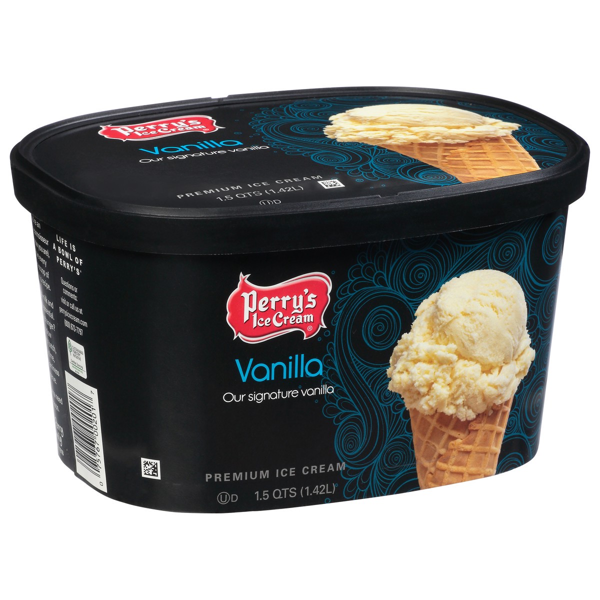 slide 5 of 9, Perry's Ice Cream Premium Vanilla Ice Cream 1.5 qt, 1.5 qt