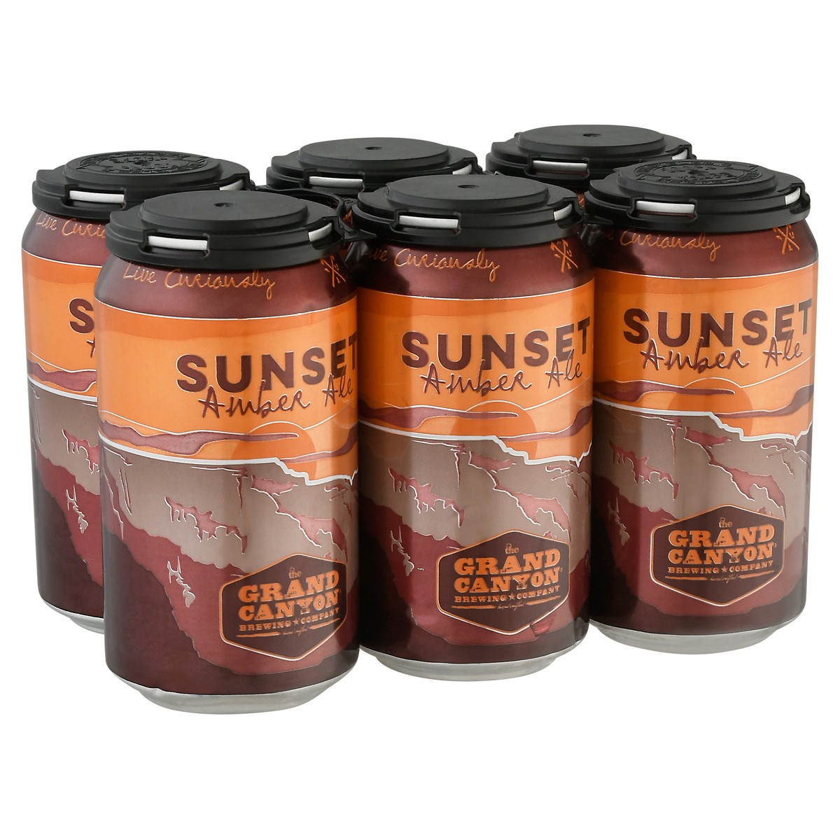 slide 10 of 10, Grand Canyon Sunset Amber Ale Beer 6-12 fl oz Cans, 6 ct