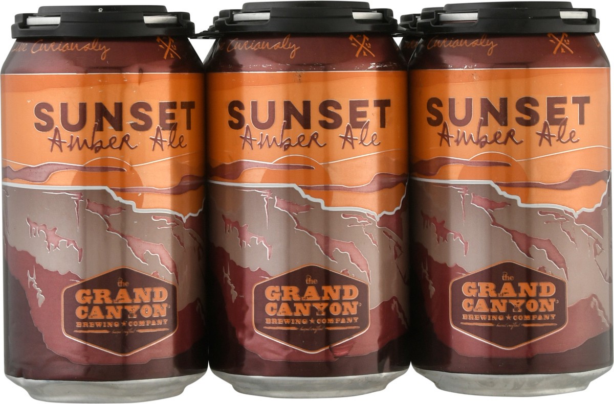 slide 6 of 10, Grand Canyon Sunset Amber Ale Beer 6-12 fl oz Cans, 6 ct