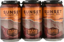 Grand Canyon Sunset Amber Ale Beer 6-12 fl oz Cans