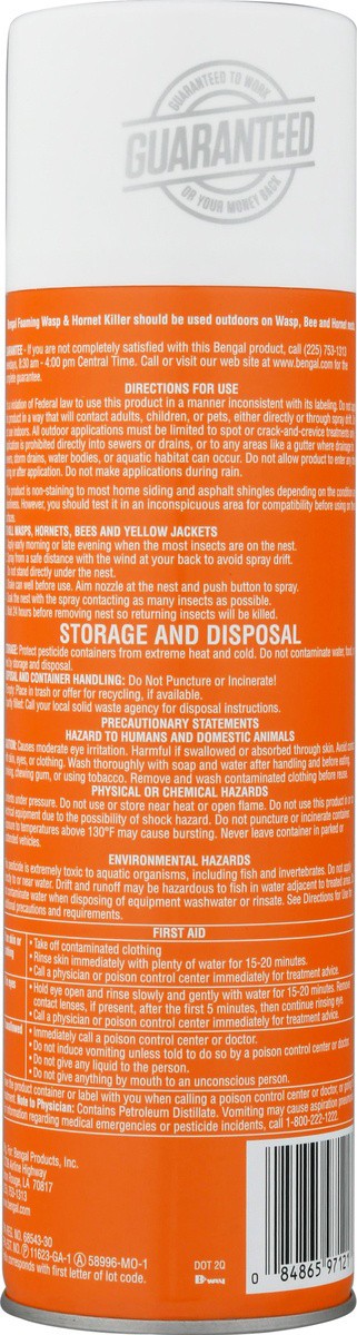 slide 2 of 9, Bengal Foaming Wasp & Hornet Killer Spray, 18 oz