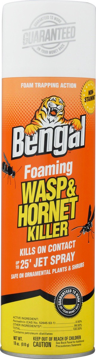 slide 7 of 9, Bengal Foaming Wasp & Hornet Killer Spray, 18 oz