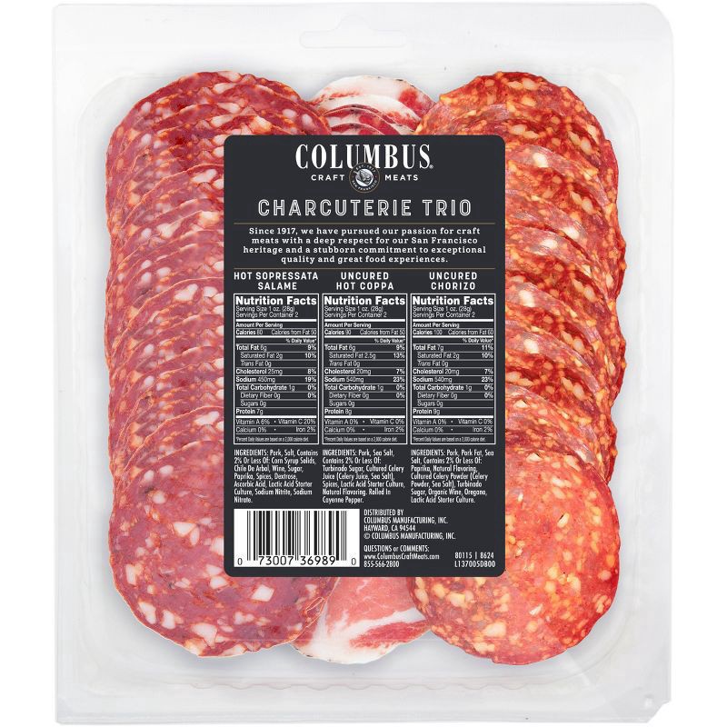 slide 2 of 2, Columbus Spicy Trio - 6oz, 6 oz