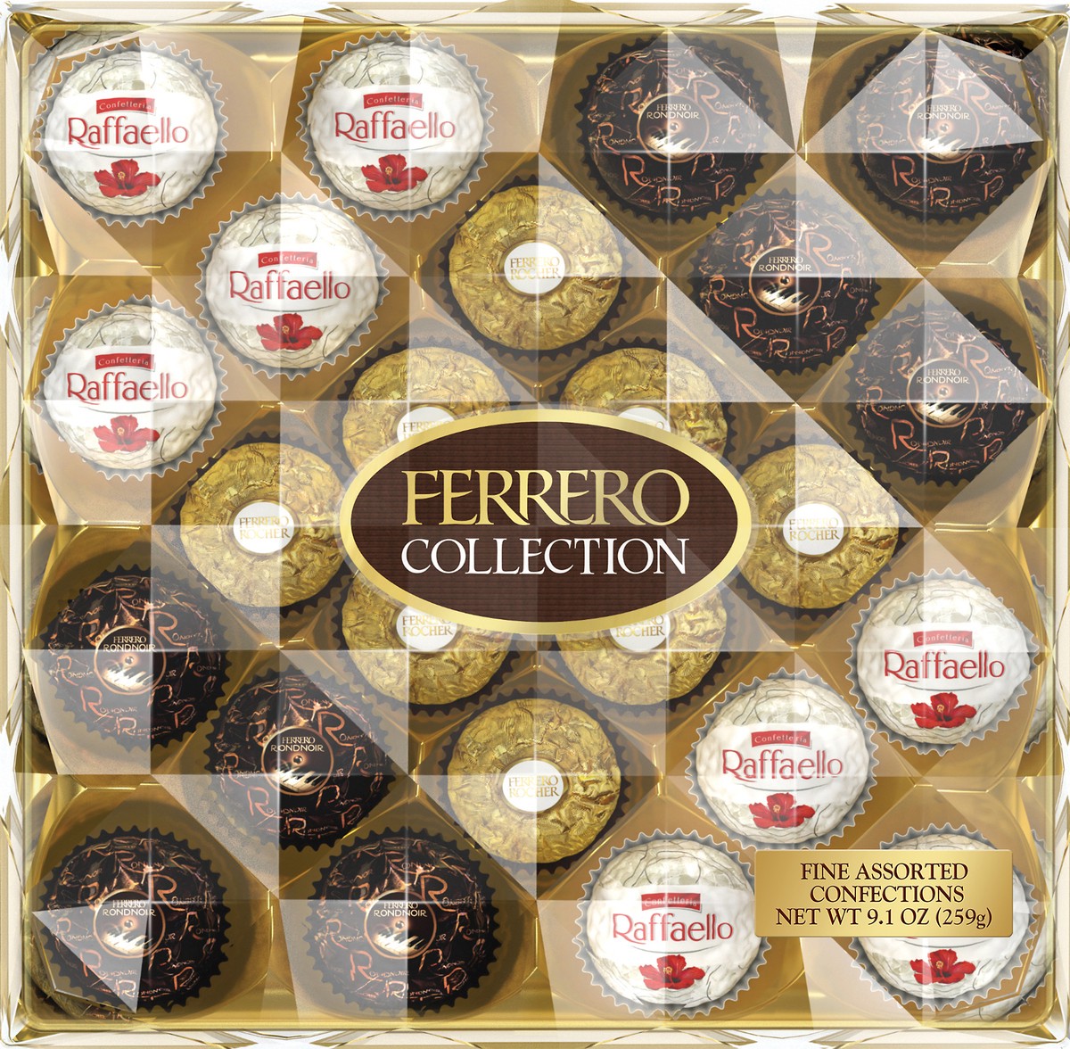 slide 3 of 3, Ferrero Collection Fine Assorted Confections Chocolates 9.1 oz, 9.1 oz