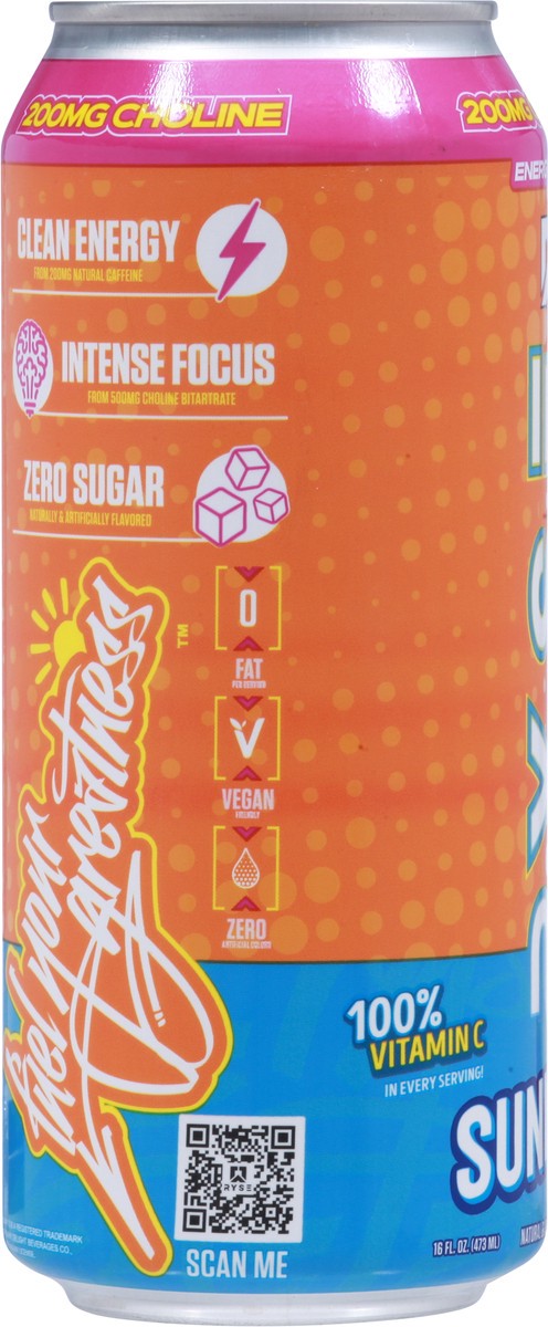 slide 6 of 12, RYSE Fuel SunnyD Energy Drink 16 fl oz, 16 fl oz