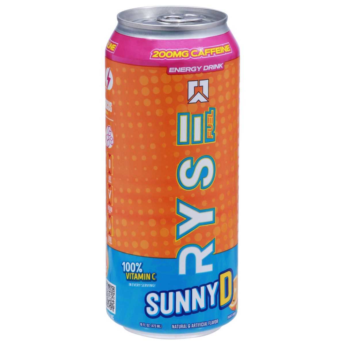 slide 10 of 12, RYSE Fuel SunnyD Energy Drink 16 fl oz, 16 fl oz