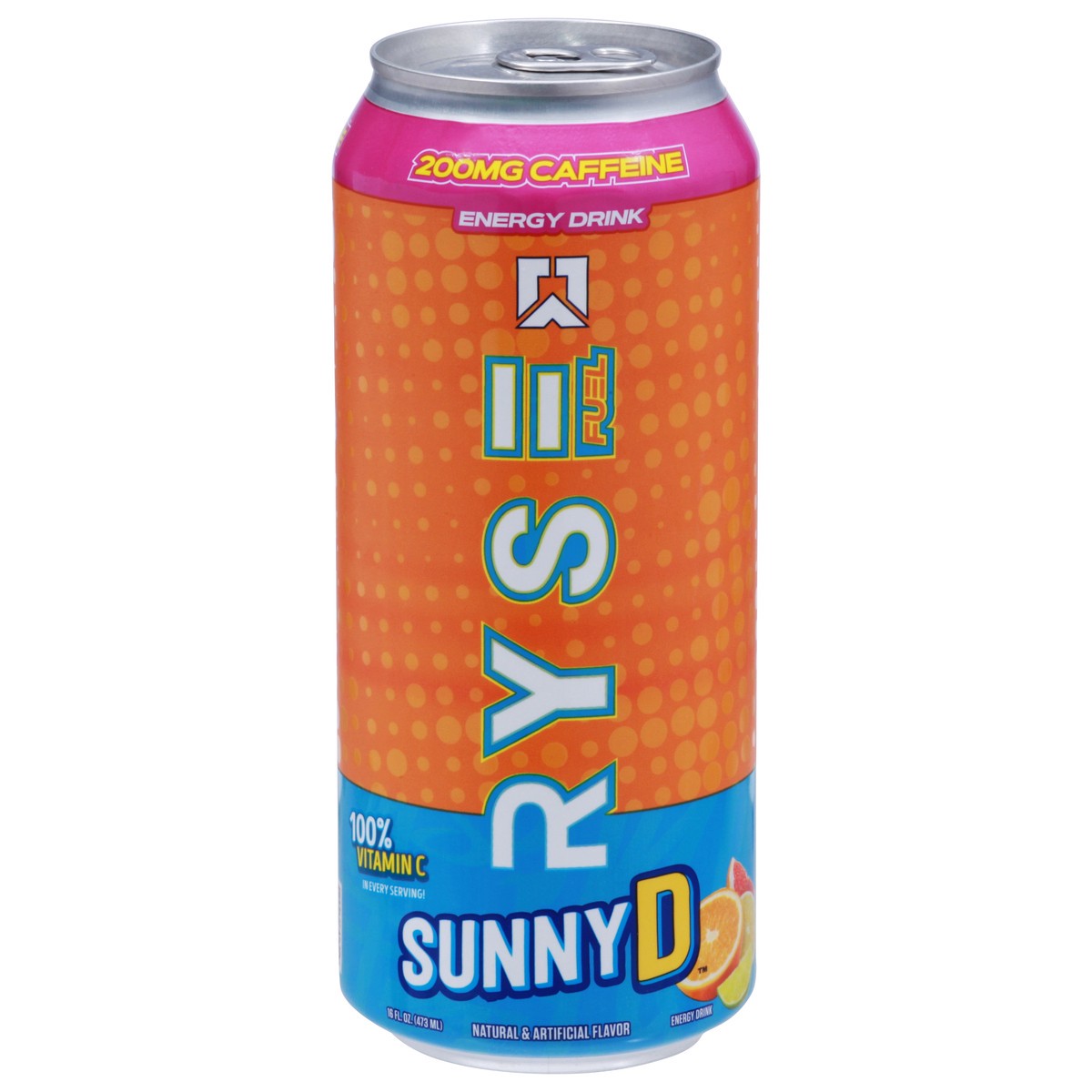 slide 1 of 12, RYSE Fuel SunnyD Energy Drink 16 fl oz, 16 fl oz