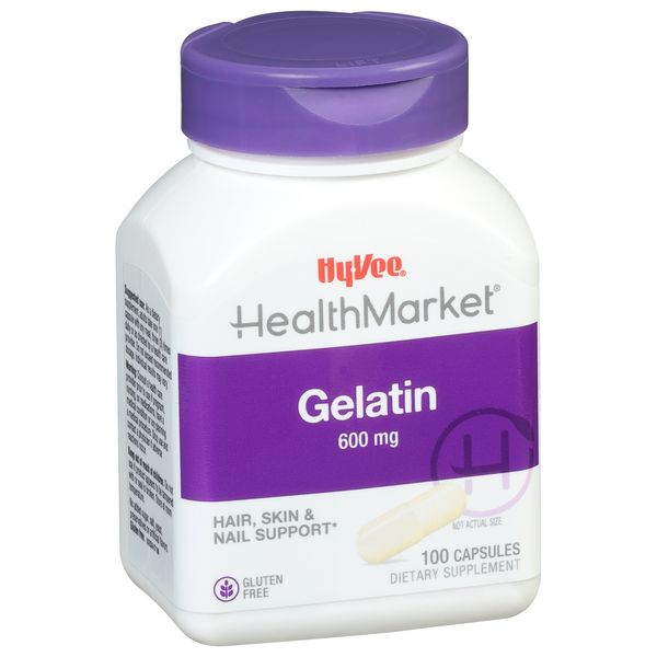 slide 1 of 1, Hy-Vee HealthMarket Beauty Capsules Gelatin Capsules, 100 ct