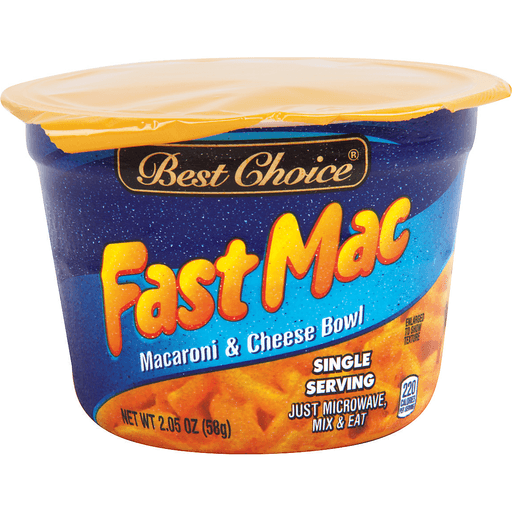 slide 1 of 1, Best Choice Fast Mac Mac & Cheese Cup Singles, 2.05 oz