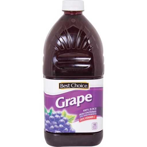 slide 1 of 1, Best Choice 100% Grape Juice - 64 fl oz, 64 fl oz