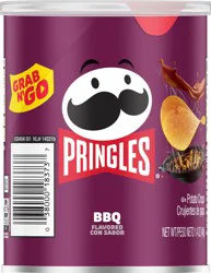 Pringles Potato Crisps Chips, Lunch Snacks, Office and Kids Snacks, Grab N' Go Snack Pack, BBQ, 1.4oz Can, 1 Can