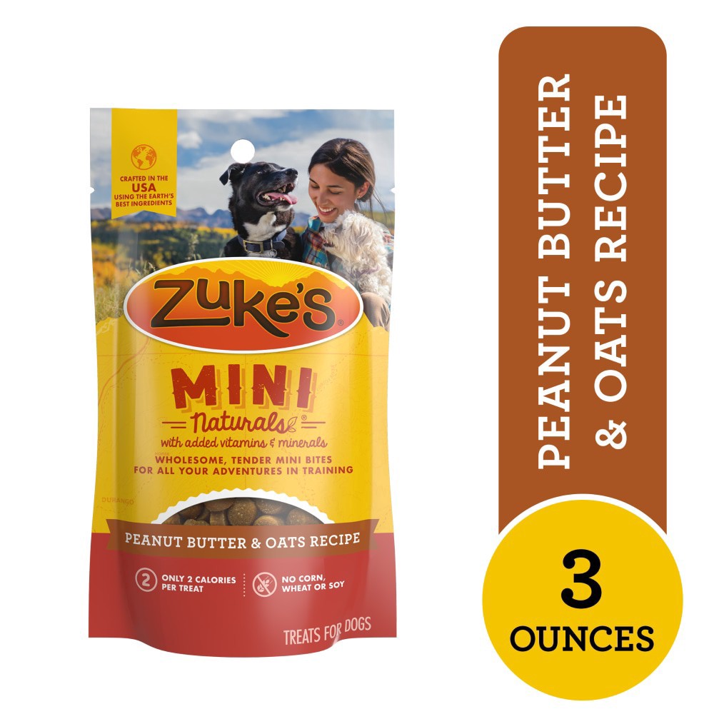 slide 5 of 6, Zuke's Zuke''s Mini Naturals Dog Training Treats for Dogs of All Sizes, Pet Treats made with Real Peanut Butter, 1 ct