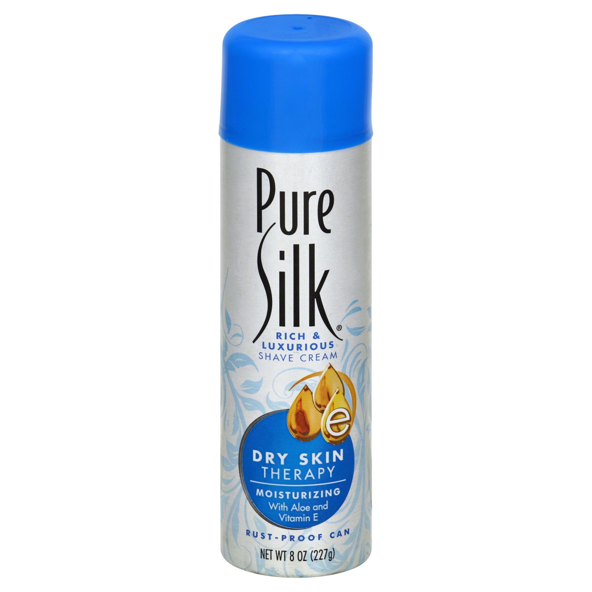 slide 1 of 1, Pure Silk Dry Skin Therapy Shave Cream, 8 oz