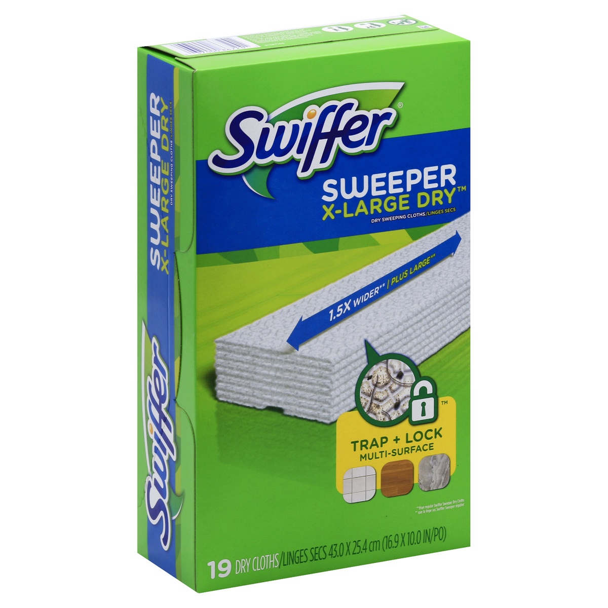 slide 1 of 1, Swiffer Dry Sweeping Cloths 19 ea, 19 ct