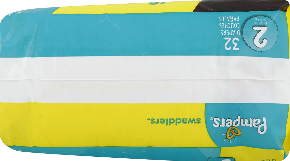 slide 2 of 6, Pampers Swaddlers Diapers Size 2, 32 ct