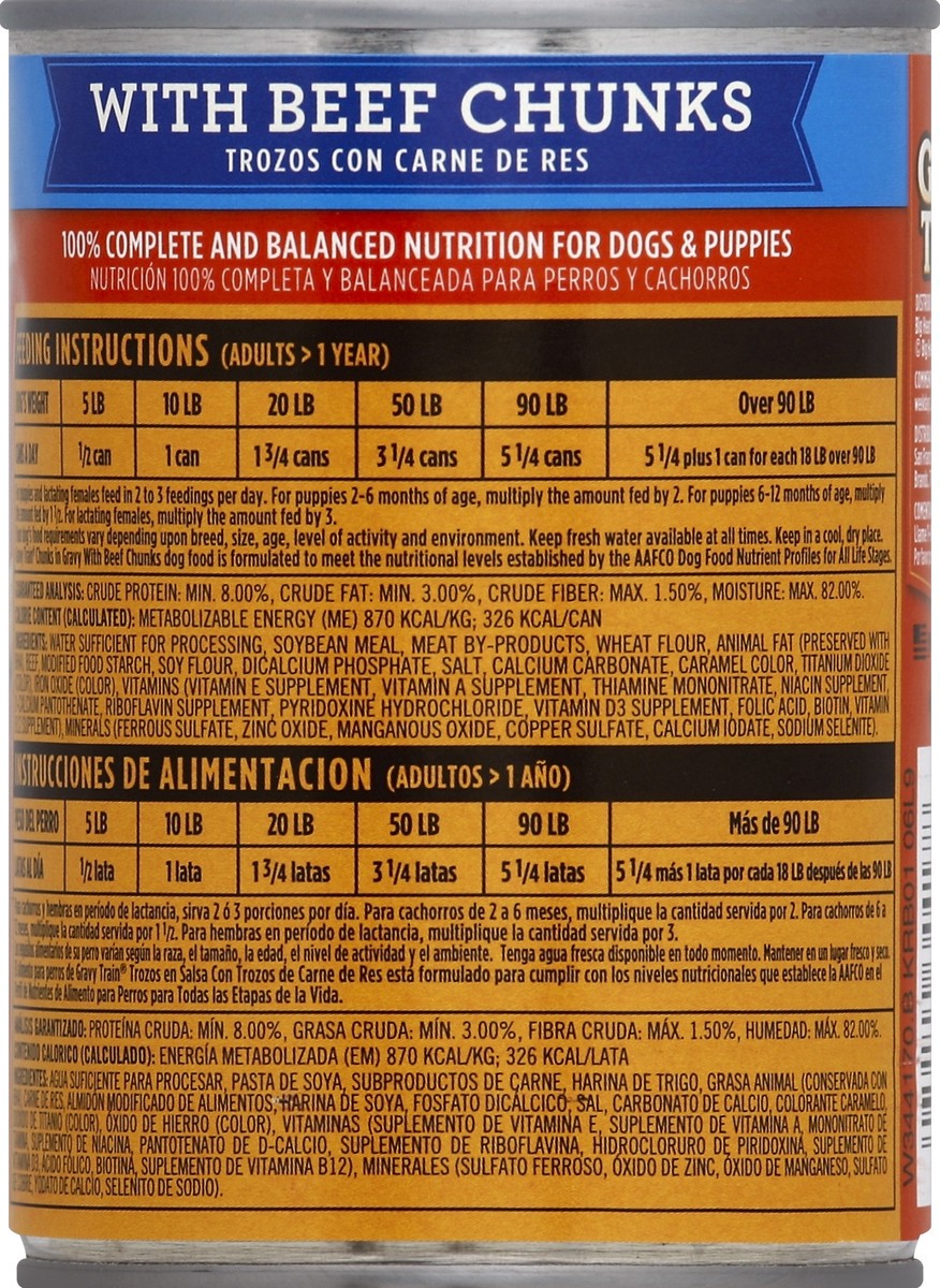 slide 6 of 6, Gravy Train Dog Food With Beef Chunks, 13.2 oz