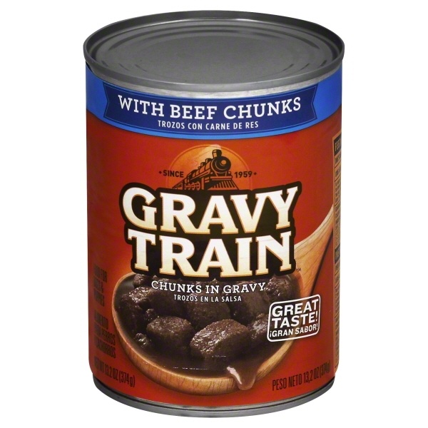 slide 1 of 6, Gravy Train Dog Food With Beef Chunks, 13.2 oz