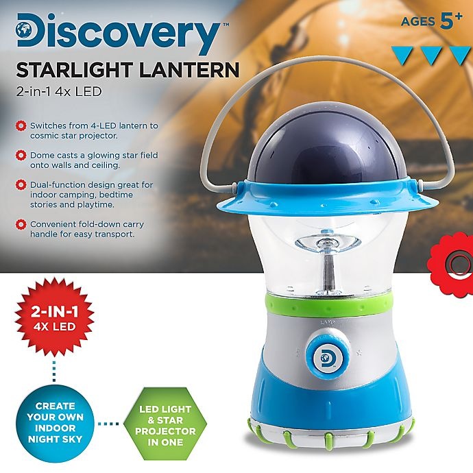 slide 5 of 8, Discovery Kids Starlight Lantern - Green/Silver, 1 ct