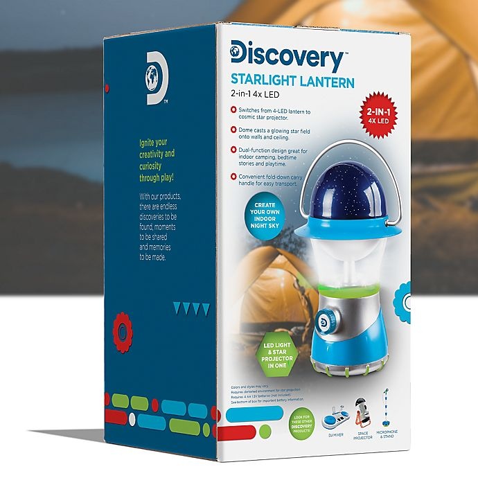 slide 8 of 8, Discovery Kids Starlight Lantern - Green/Silver, 1 ct