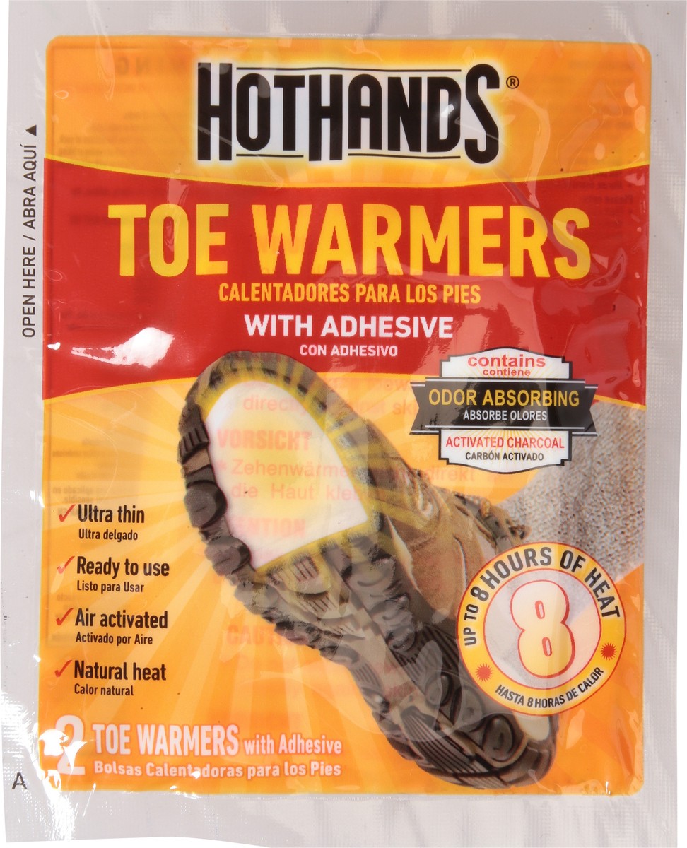 slide 8 of 13, HotHands Toe Warmers with Adhesive 2 ea, 1 ct