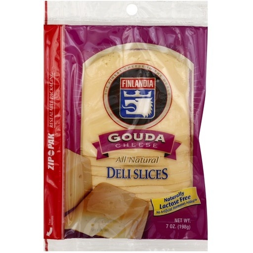 slide 1 of 1, Finlandia Imported Gouda Cheese Sandwich Slices, 7 oz