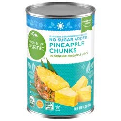 Simple Truth Organic Chunked Pineapple Can