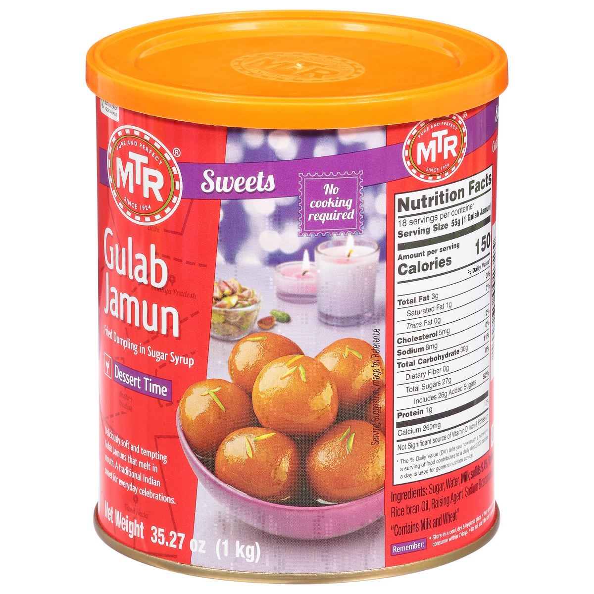 slide 6 of 13, MTR Gulab Jamun 35.27 oz, 35.27 oz