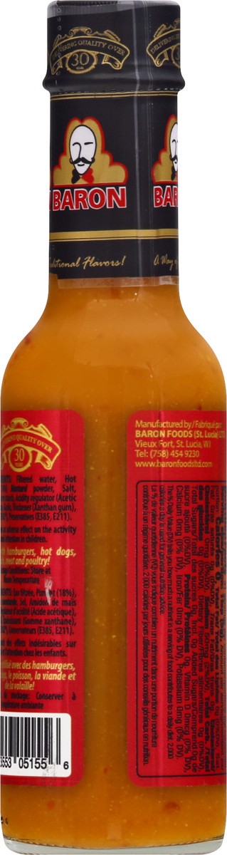 slide 6 of 12, Baron's West Indian Hot Sauce, 155 g