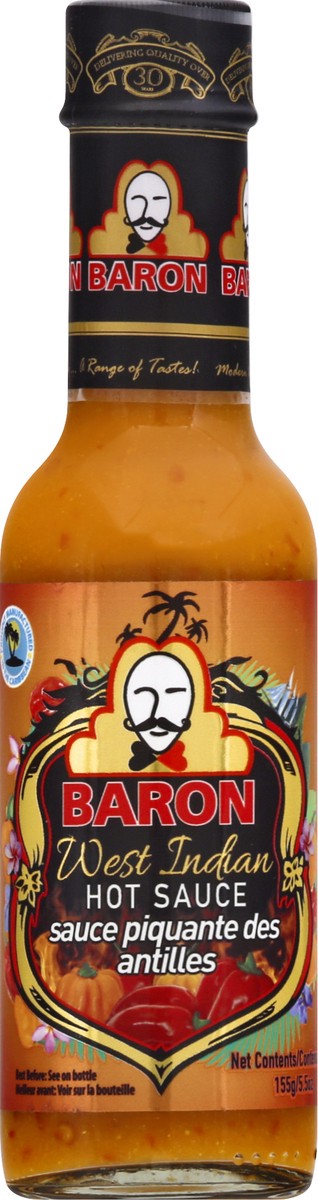 slide 9 of 12, Baron's West Indian Hot Sauce, 155 g