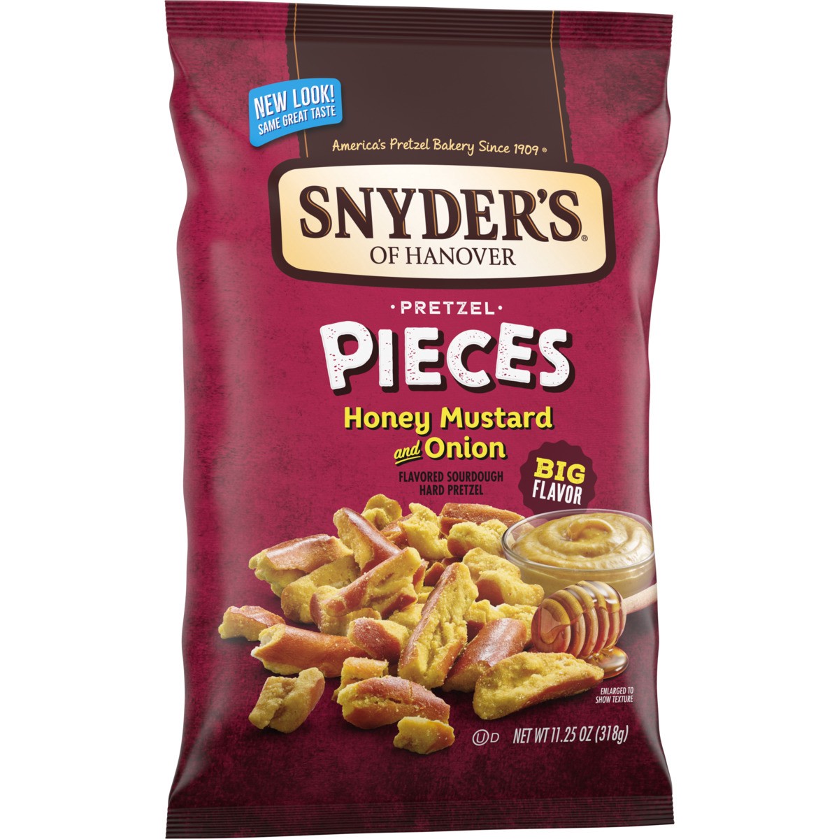 slide 6 of 9, Snyder's of Hanover Honey Mustard & Onion Flavored Pretzel Pieces, 11.250 oz
