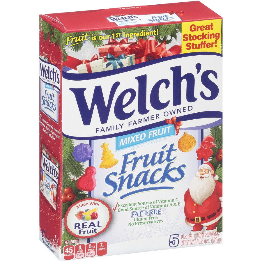 slide 3 of 9, Welch's Fruit Snacks, Mixed Fruit, 5 Pack, 5 ct