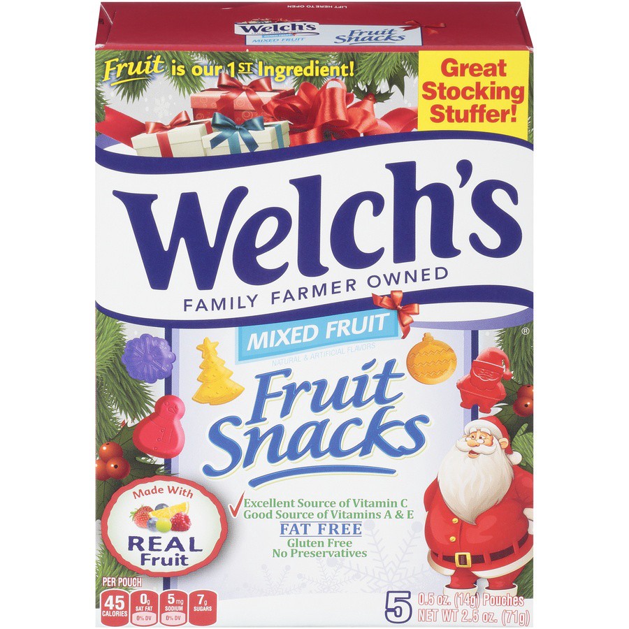 slide 1 of 9, Welch's Fruit Snacks, Mixed Fruit, 5 Pack, 5 ct