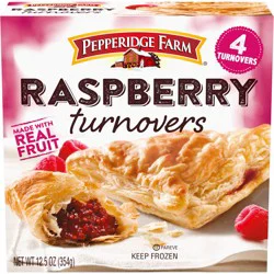 Pepperidge Farm Raspberry Turnovers, 4-Count 12.5 oz Box