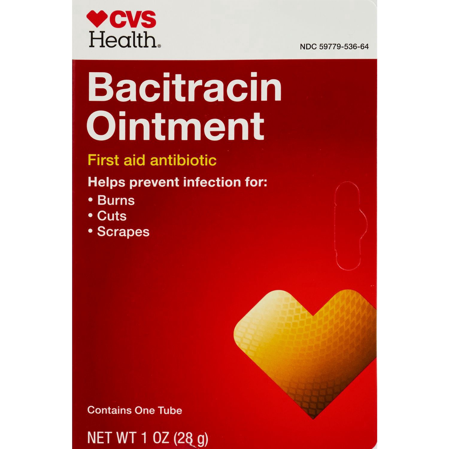 slide 1 of 1, CVS Health Bacitracin Ointment, 1 Oz, 1 oz