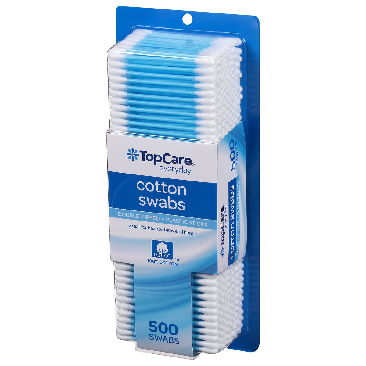 slide 3 of 9, TopCare Topcare Cotton Swabs Pastel, 500 ct