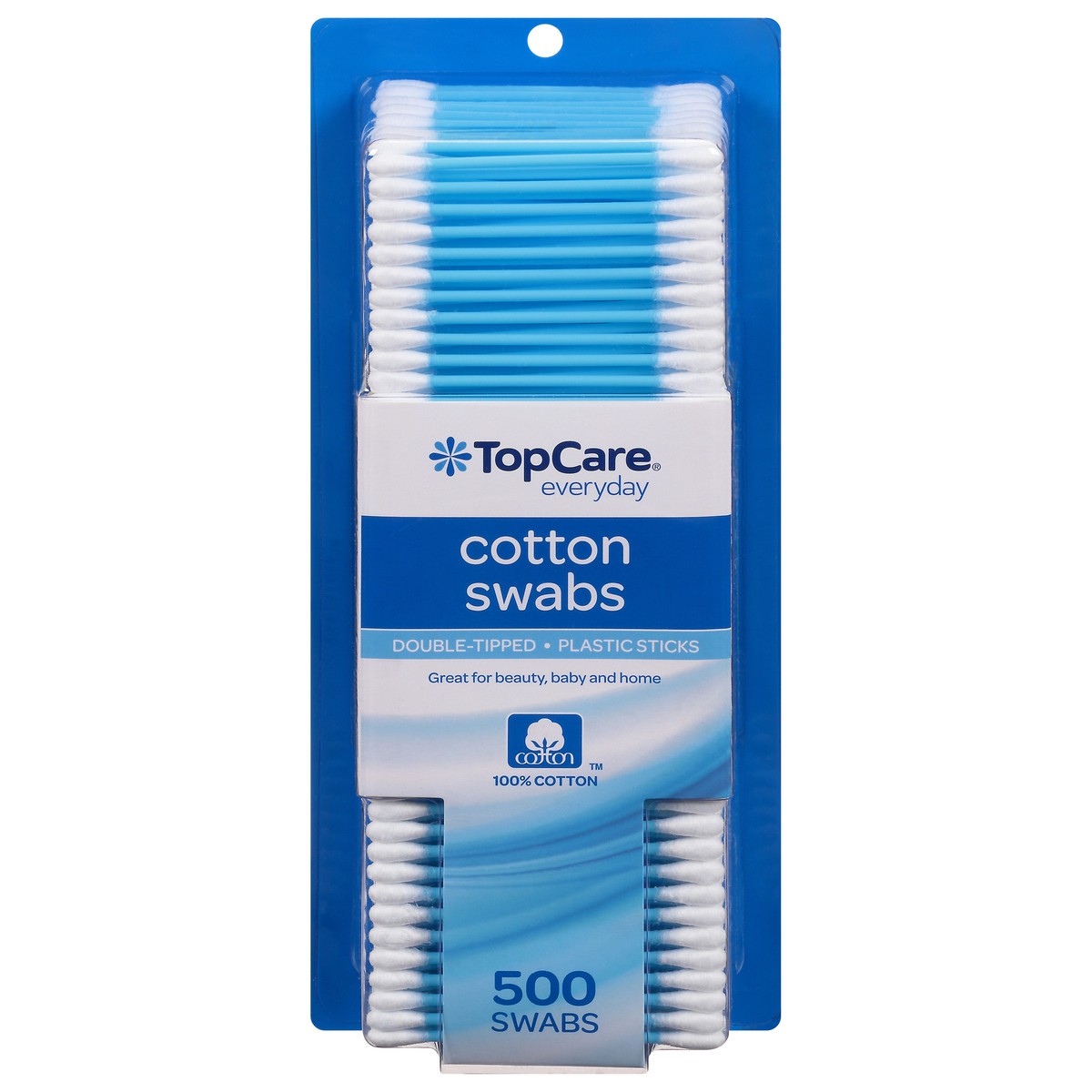 slide 9 of 9, TopCare Topcare Cotton Swabs Pastel, 500 ct