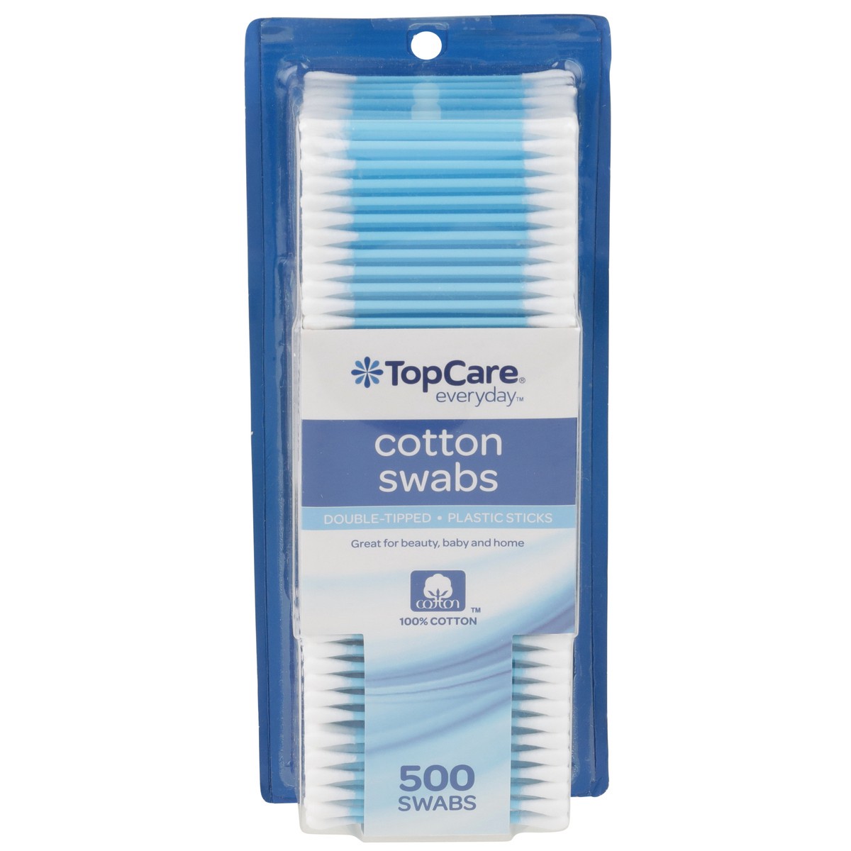 slide 1 of 9, TopCare Topcare Cotton Swabs Pastel, 500 ct