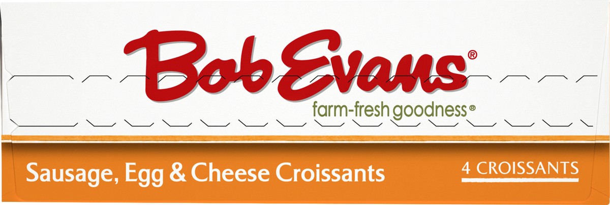 slide 5 of 14, Bob Evans Sausage, Egg & Cheese Croissants, 14.6 oz