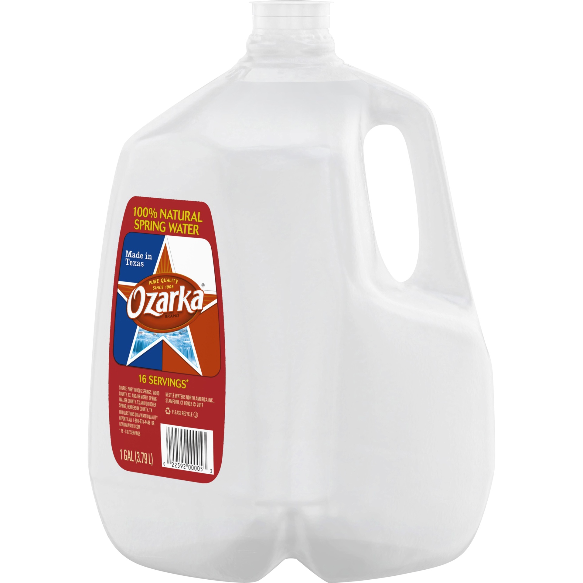 slide 3 of 4, Ozarka Brand 100% Natural Spring Water, 1-gallon plastic jug, 1 gal