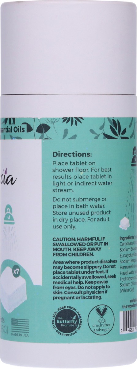 slide 2 of 12, Enfusia Shower Steamers Eucalyptus Essential Oil Shower Tablets 7 ea, 7 ct