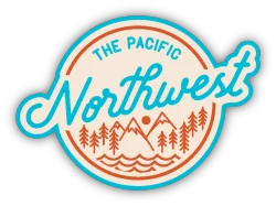 Stickers Northwest Mountains and Trees Vinyl Sticker