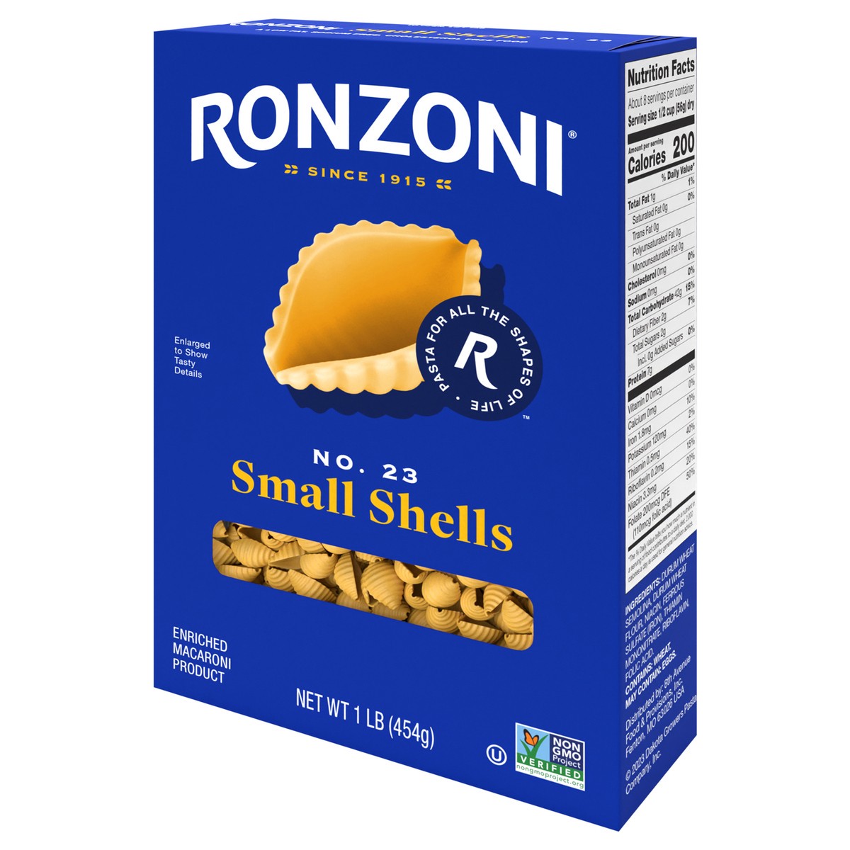 slide 8 of 9, Ronzoni Small Shells, 1 lb