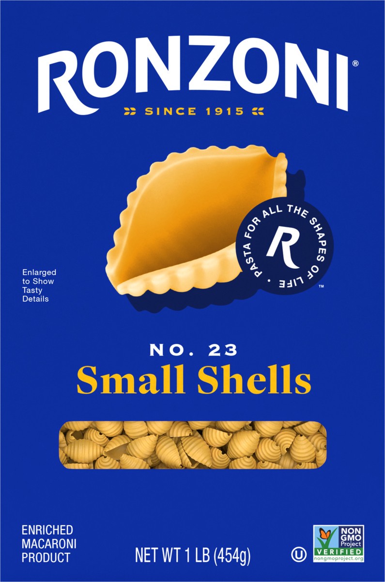 slide 6 of 9, Ronzoni Small Shells, 1 lb