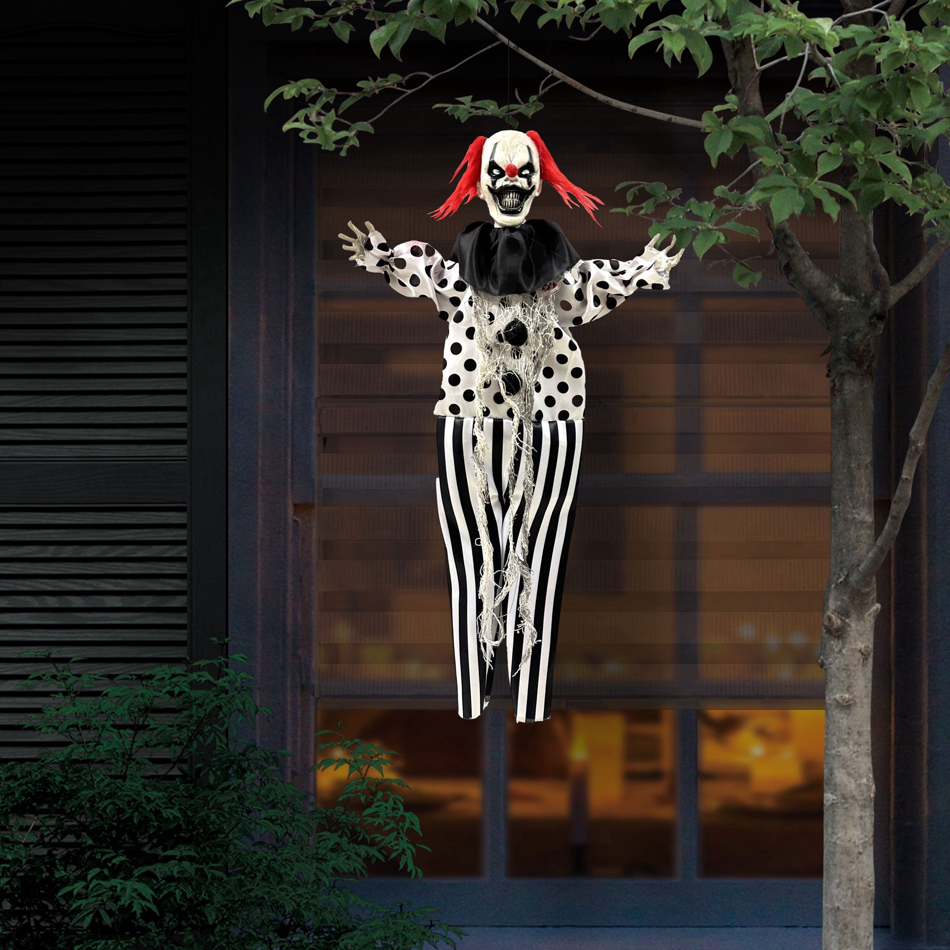 slide 3 of 3, 19.5" Hanging Clown Reaper By Ashland, 19.5 in